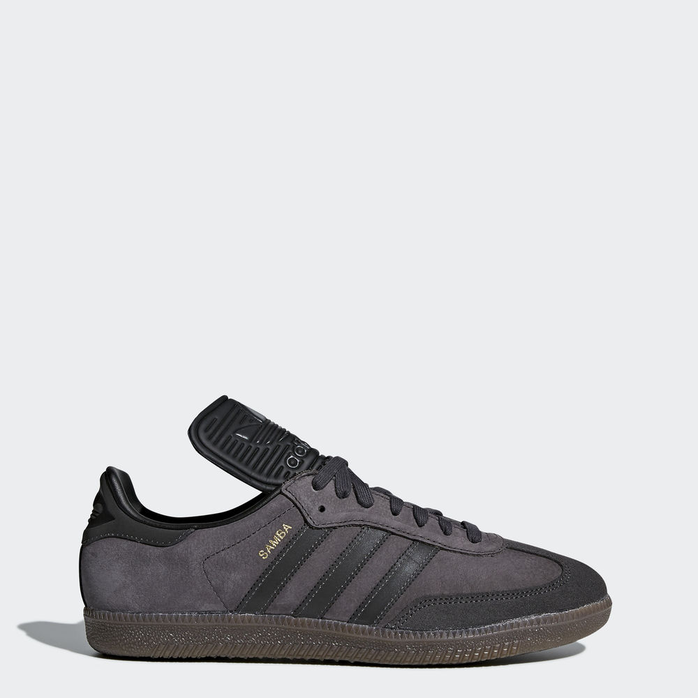 Adidas Samba Classic Og - Originals ανδρικα - Γκρι/Μαυρα/Μαυρα,Μέγεθος: EU 36 – 54 2/3 (842HLUQB)